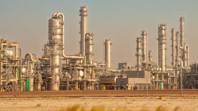 Saudi Aramco's oil refinery power station plant