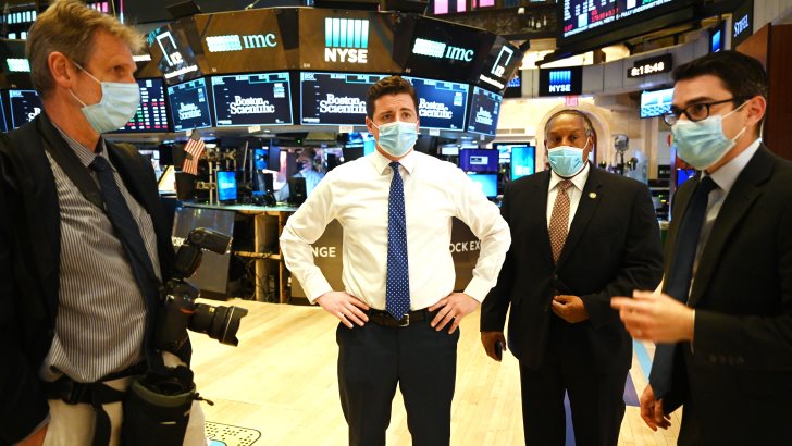 Pit Traders At the New York Stock Exchange