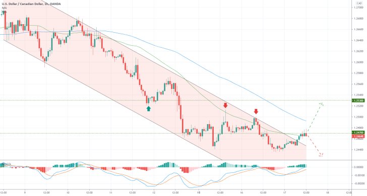 USDCAD finds itself in a strong downtrend. The Canadian dollar was not hurt by the weaker-than-expect CPI data for February