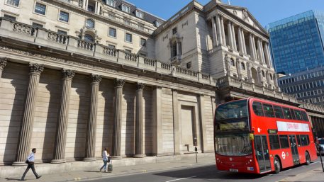 Bank of England Headquarters in City of London, UK