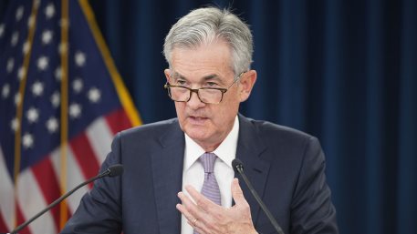 FOMC Chair Powell answers a reporter's question