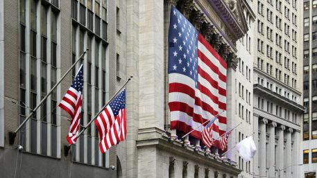 New York Stock Exchange building at Wall Street, Manhattan, NYC