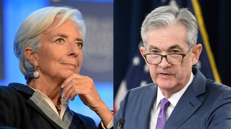 Christine Lagarde and Jerome Powell