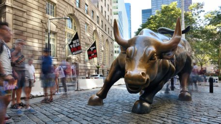 Charging Bull in Lower Manhattan