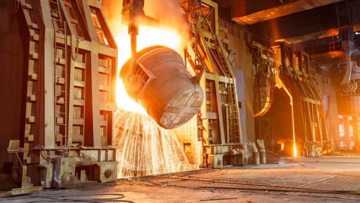 Blast furnace smelting liquid steel in steel mills