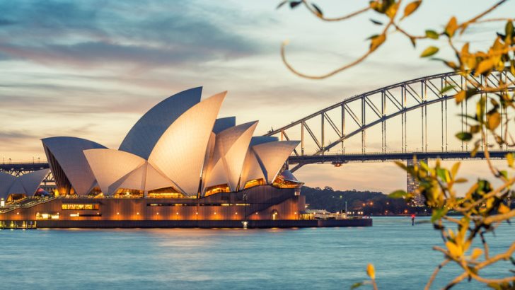 Panoramic view of Sydney Harbour