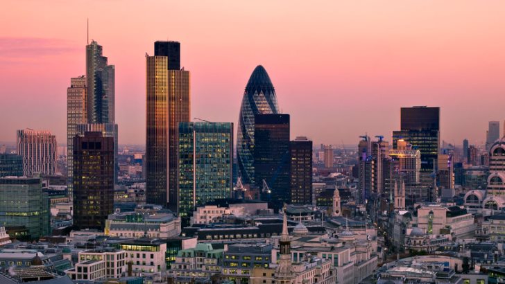 City of London, one of the leading centres of global finance.