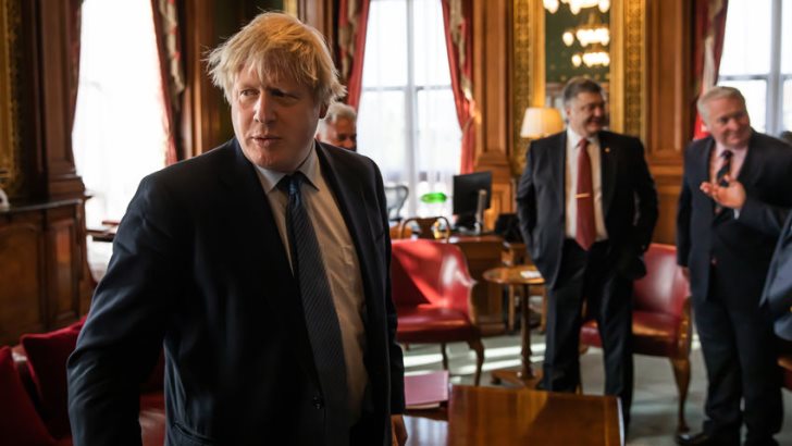 Boris Johnson at 10 Downing Street