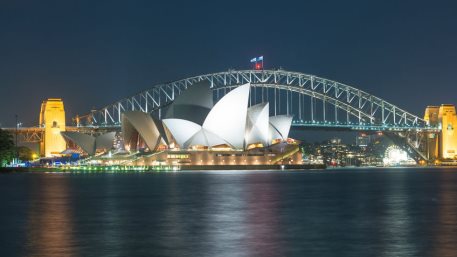 Sydney Harbour Bridge at night