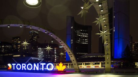 Toronto, Canada. Empty Old Toronto City Hall at Nathan Phillips Square