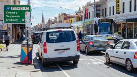 Melbourne Gridlock Traffic as Lockdown is Lifted During Coronavirus Pandemic. Unemployment in Australia fell to its lowest in a year