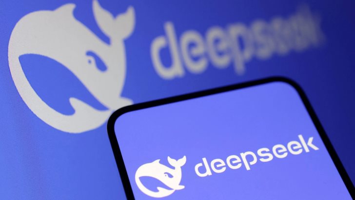 DeepSeek's Logo Displayed on a Smartphone